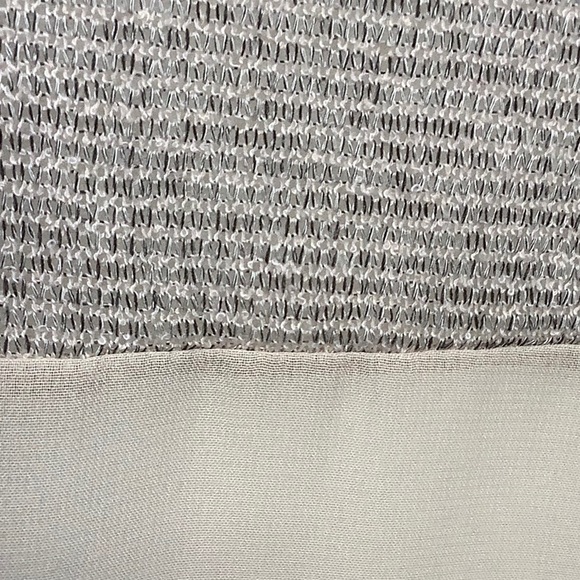 Moon Collection Lightweight Neutral Mixed Media Blouse Size XL - Picture 10 of 15